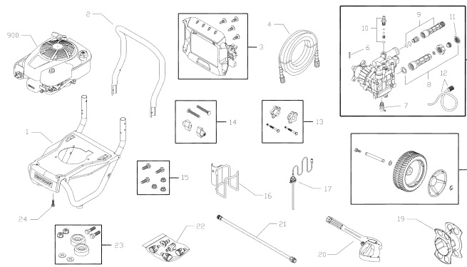 Sears Craftsman 580752212 Pressure Washer Parts